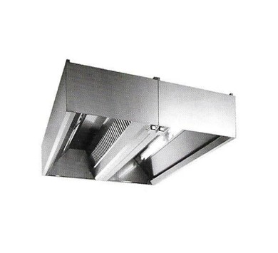 Central island type range hood